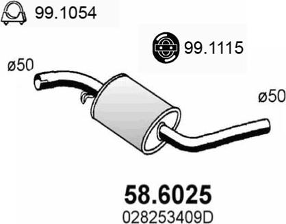 ASSO 58.6025 - Silenziatore centrale autozon.pro