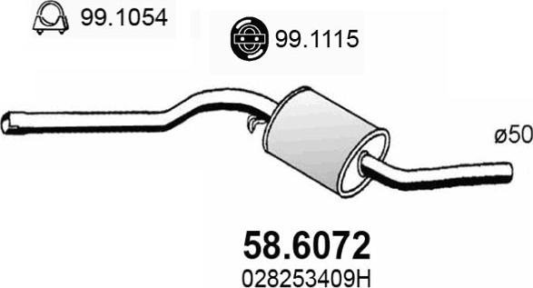 ASSO 58.6072 - Silenziatore centrale autozon.pro