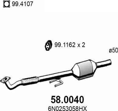 ASSO 58.0040 - Catalizzatore autozon.pro