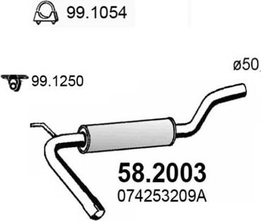 ASSO 58.2003 - Silenziatore anteriore autozon.pro