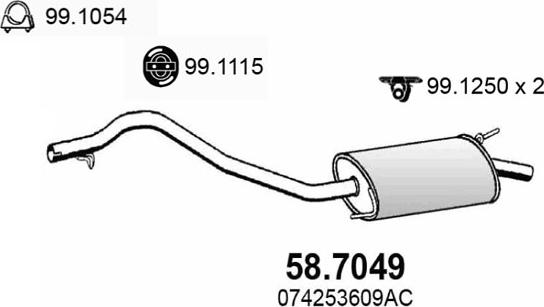 ASSO 58.7049 - Silenziatore posteriore autozon.pro