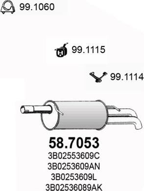 ASSO 58.7053 - Silenziatore posteriore autozon.pro