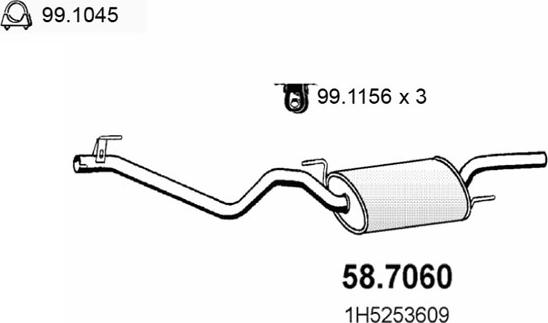 ASSO 58.7060 - Silenziatore posteriore autozon.pro