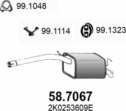 ASSO 58.7067 - Silenziatore posteriore autozon.pro