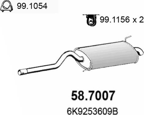 ASSO 58.7007 - Silenziatore posteriore autozon.pro