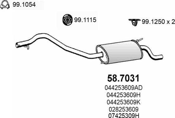 ASSO 58.7031 - Silenziatore posteriore autozon.pro