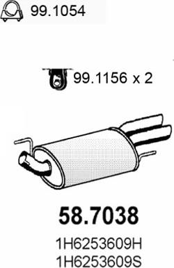 ASSO 58.7038 - Silenziatore posteriore autozon.pro