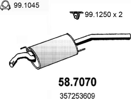 ASSO 58.7070 - Silenziatore posteriore autozon.pro