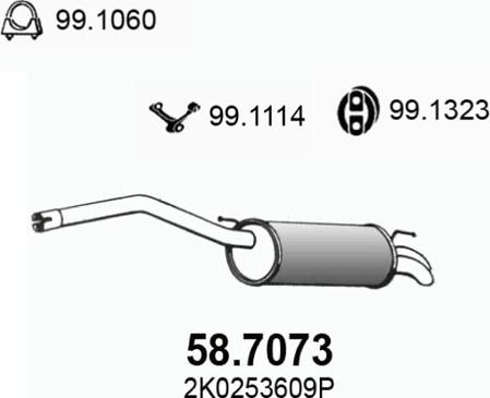 ASSO 58.7073 - Silenziatore posteriore autozon.pro