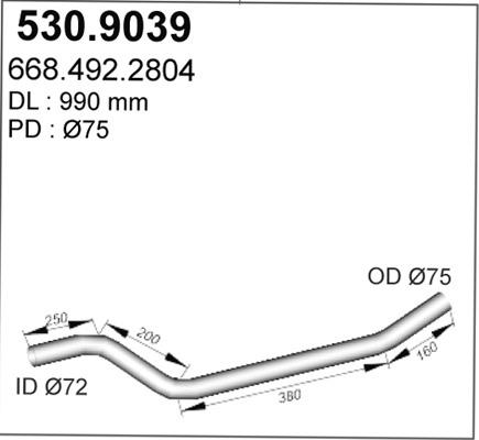 ASSO 530.9039 - Tubo gas scarico autozon.pro