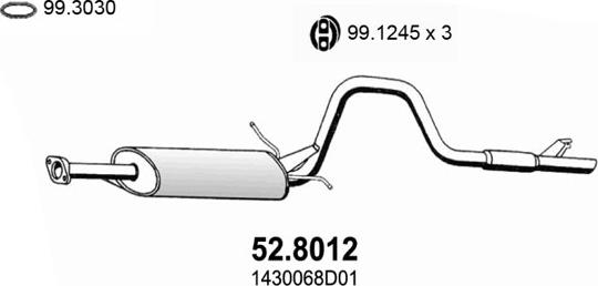 ASSO 52.8012 - Silenziatore centrale / posteriore autozon.pro