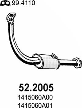 ASSO 52.2005 - Silenziatore anteriore autozon.pro