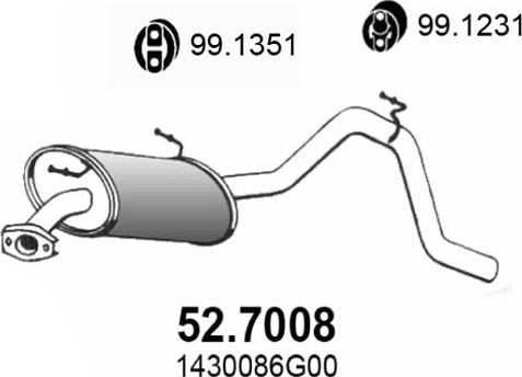 ASSO 52.7008 - Silenziatore posteriore autozon.pro