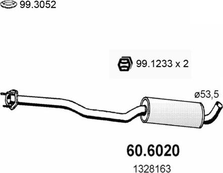 ASSO 60.6020 - Silenziatore centrale autozon.pro