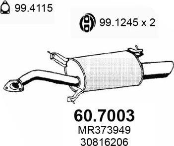 ASSO 60.7003 - Silenziatore posteriore autozon.pro