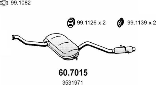 ASSO 60.7015 - Silenziatore posteriore autozon.pro