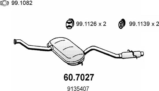 ASSO 60.7027 - Silenziatore posteriore autozon.pro