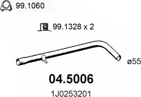 ASSO 04.5006 - Tubo gas scarico autozon.pro