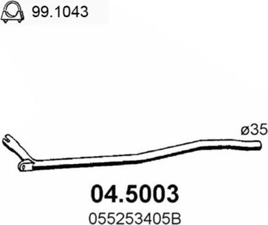 ASSO 04.5003 - Tubo gas scarico autozon.pro