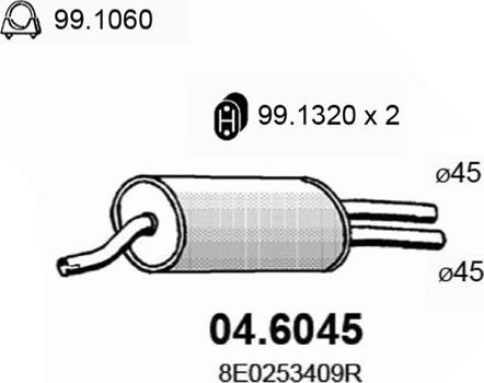 ASSO 04.6045 - Silenziatore centrale autozon.pro