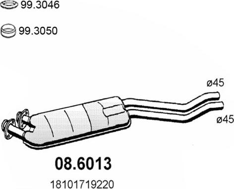 ASSO 08.6013 - Silenziatore centrale autozon.pro