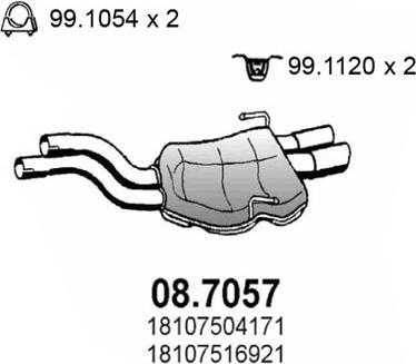 ASSO 08.7057 - Silenziatore posteriore autozon.pro