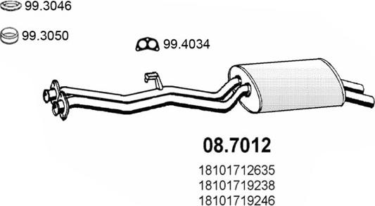 ASSO 08.7012 - Silenziatore posteriore autozon.pro