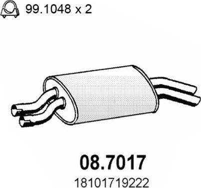 ASSO 08.7017 - Silenziatore posteriore autozon.pro