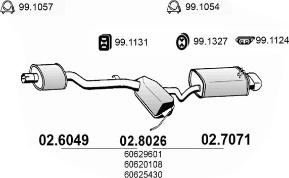 ASSO 02.6049 - Silenziatore centrale autozon.pro