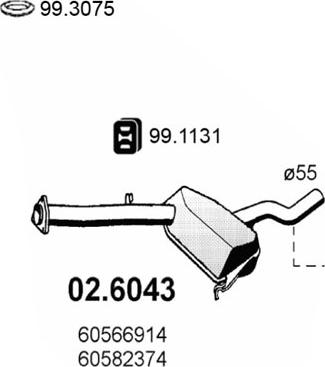 ASSO 02.6043 - Silenziatore centrale autozon.pro