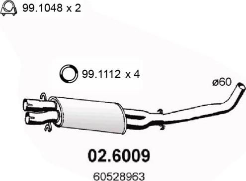 ASSO 02.6009 - Silenziatore centrale autozon.pro