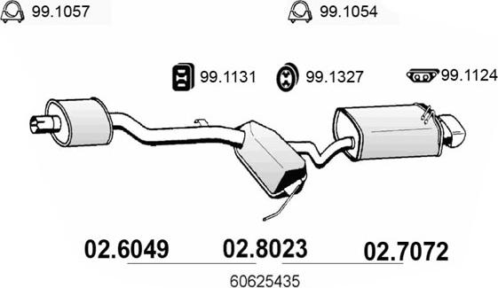 ASSO 02.7072 - Silenziatore posteriore autozon.pro