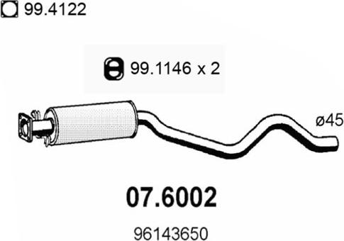 ASSO 07.6002 - Silenziatore centrale autozon.pro