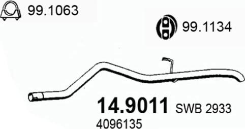 ASSO 14.9011 - Tubo gas scarico autozon.pro