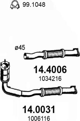 ASSO 14.4006 - Tubo gas scarico autozon.pro