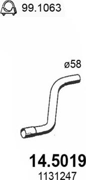 ASSO 14.5019 - Tubo gas scarico autozon.pro