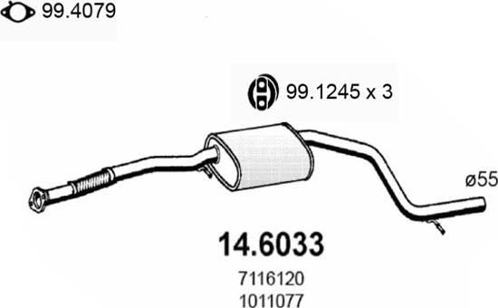 ASSO 14.6033 - Silenziatore centrale autozon.pro