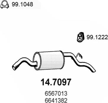 ASSO 14.7097 - Silenziatore posteriore autozon.pro