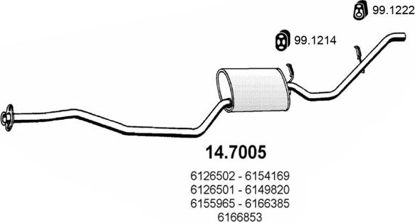 ASSO 14.7005 - Silenziatore posteriore autozon.pro