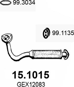 ASSO 15.1015 - Tubo gas scarico autozon.pro