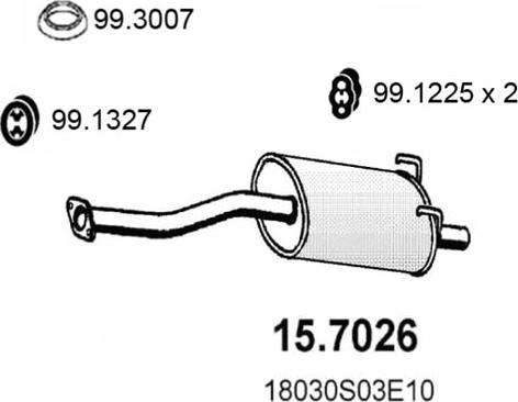 ASSO 15.7026 - Silenziatore posteriore autozon.pro