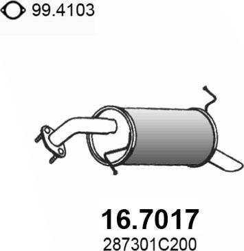 ASSO 16.7017 - Silenziatore posteriore autozon.pro