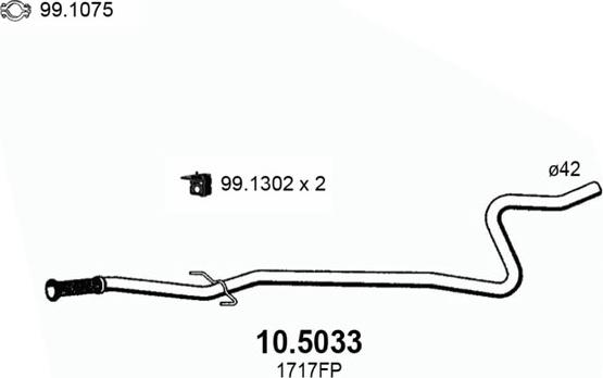 ASSO 10.5033 - Tubo gas scarico autozon.pro