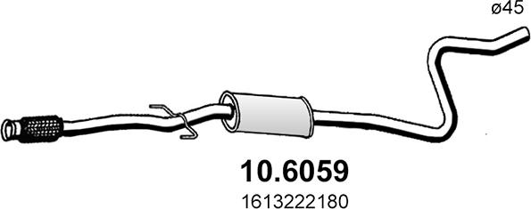 ASSO 10.6059 - Silenziatore centrale autozon.pro