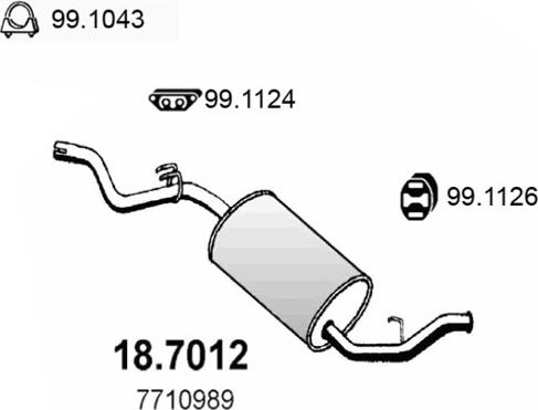 ASSO 18.7012 - Silenziatore posteriore autozon.pro