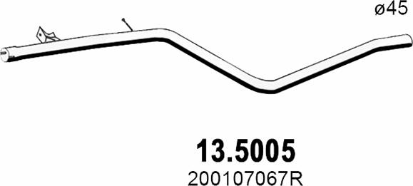 ASSO 13.5005 - Tubo gas scarico autozon.pro