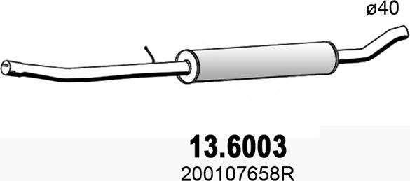 ASSO 13.6003 - Silenziatore centrale autozon.pro