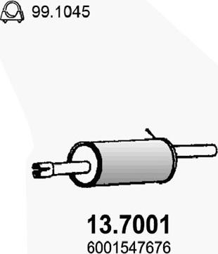 ASSO 13.7001 - Silenziatore posteriore autozon.pro