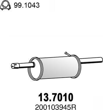 ASSO 13.7010 - Silenziatore posteriore autozon.pro