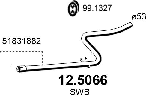 ASSO 12.5066 - Tubo gas scarico autozon.pro